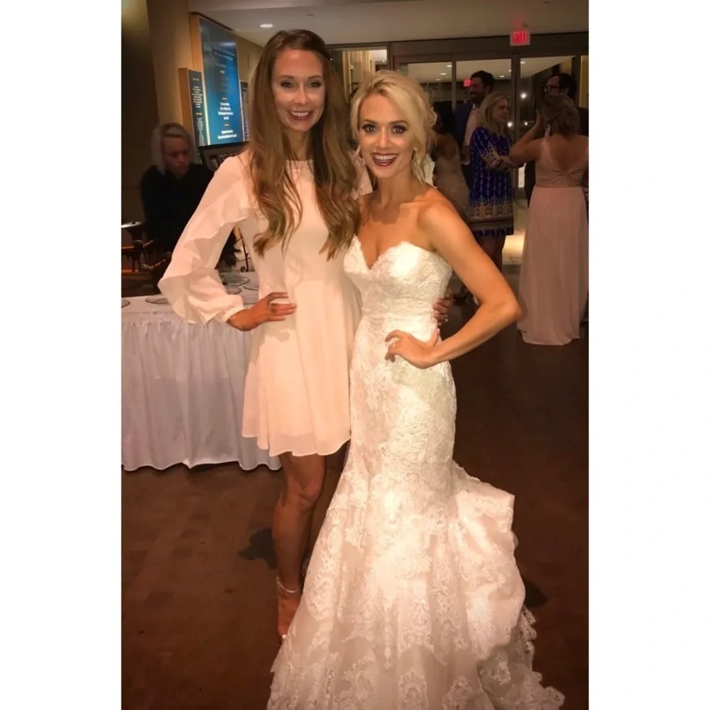 Lulus Doll-Like Ruffle Long Sleeve Skater Dress - Picture 8 of 10